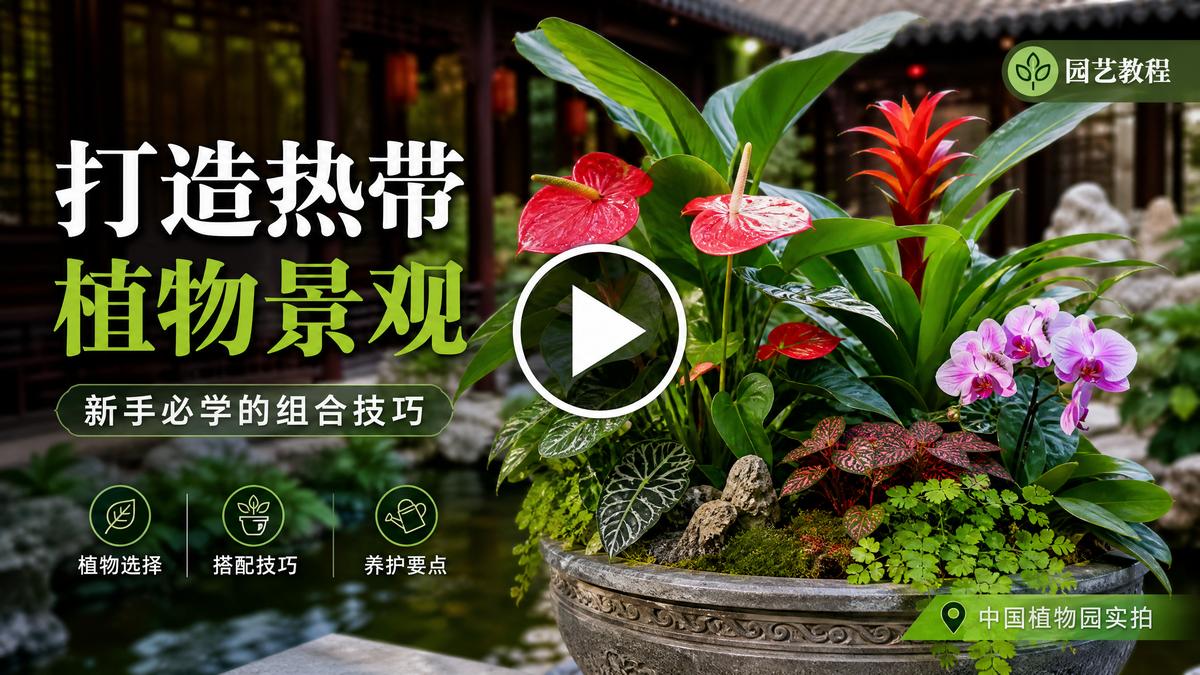 国产【国产AI赋能】AI植物视频剪辑教程演示，智能场景设计视频