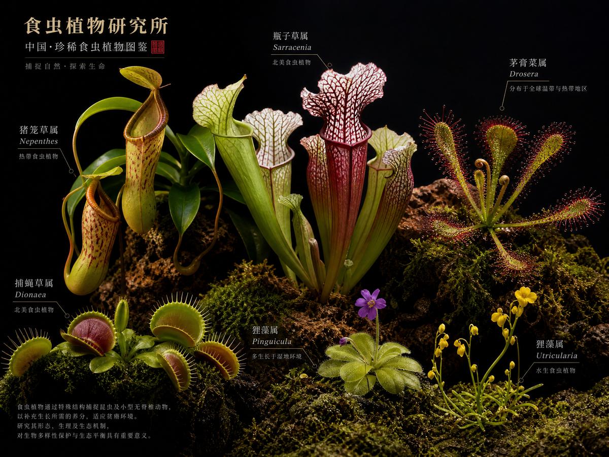 国产【国产植物视频】热带雨林珍稀食虫植物完整视频教程演示